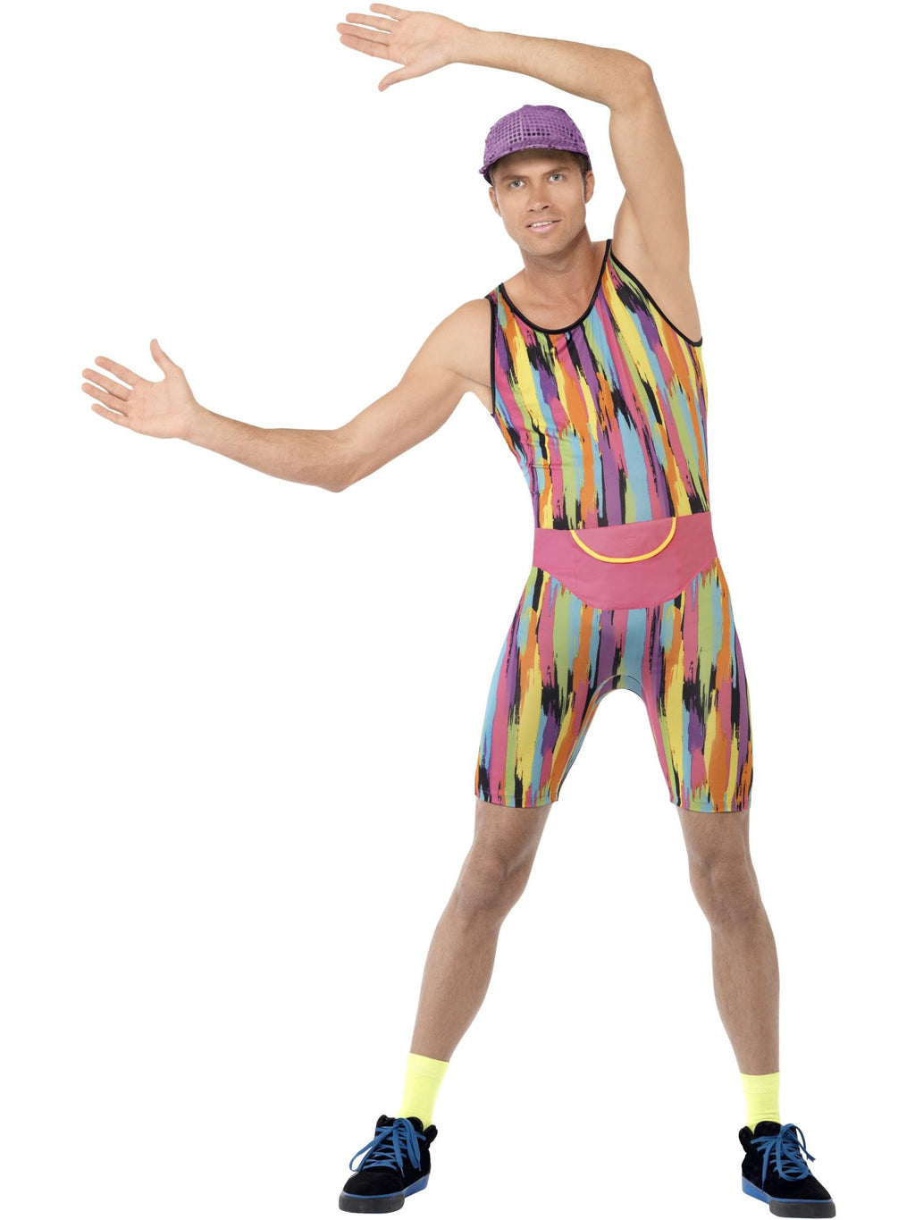 Aerobics Instructor Costume, Multi-Coloured 1