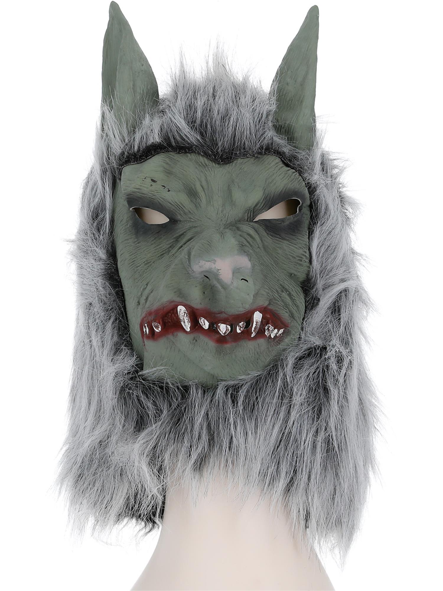 Werewolf Latex Mask, Grey 2