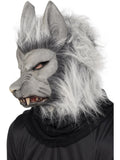 Werewolf Latex Mask, Grey 1