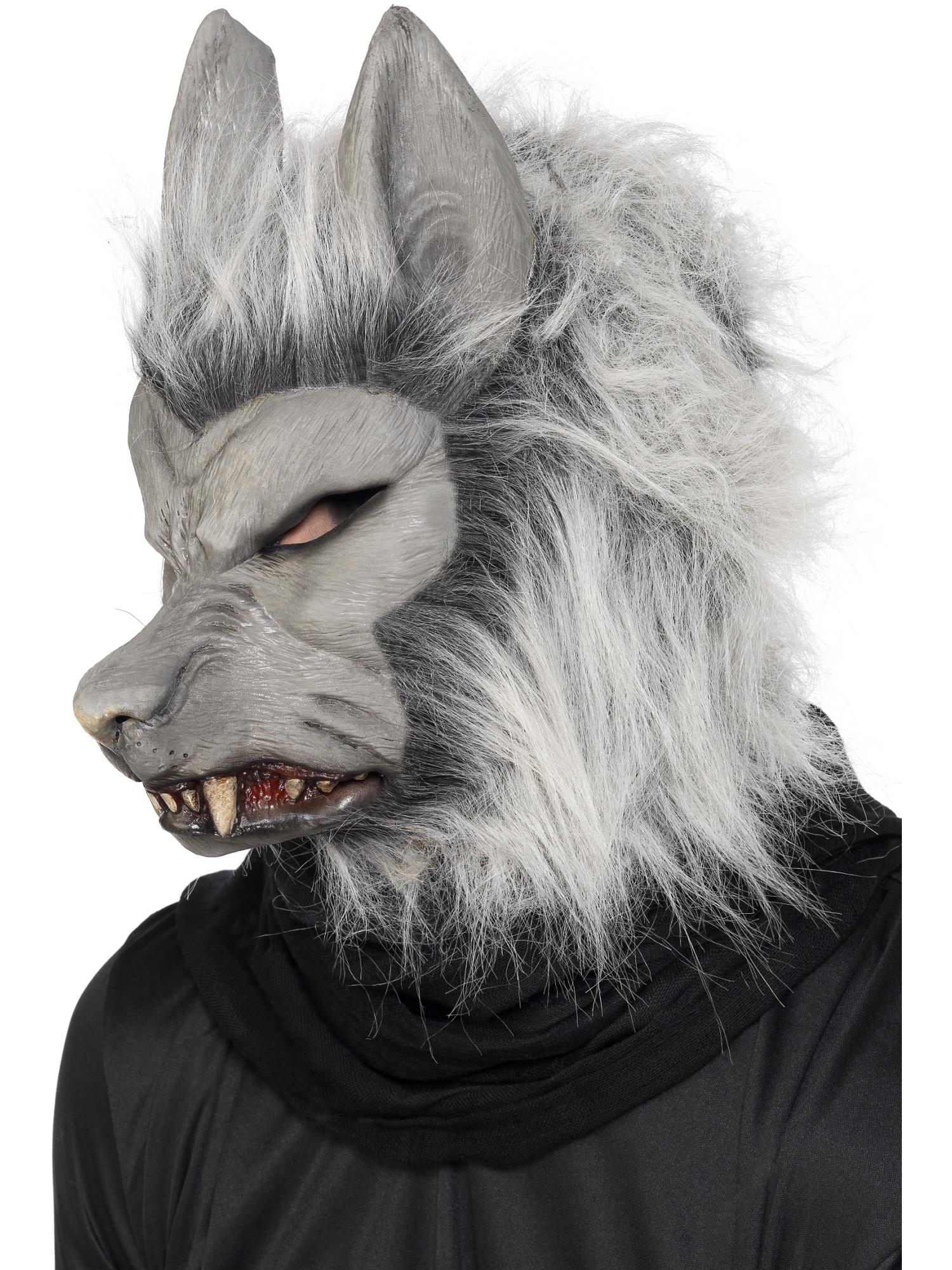 Werewolf Latex Mask, Grey 1