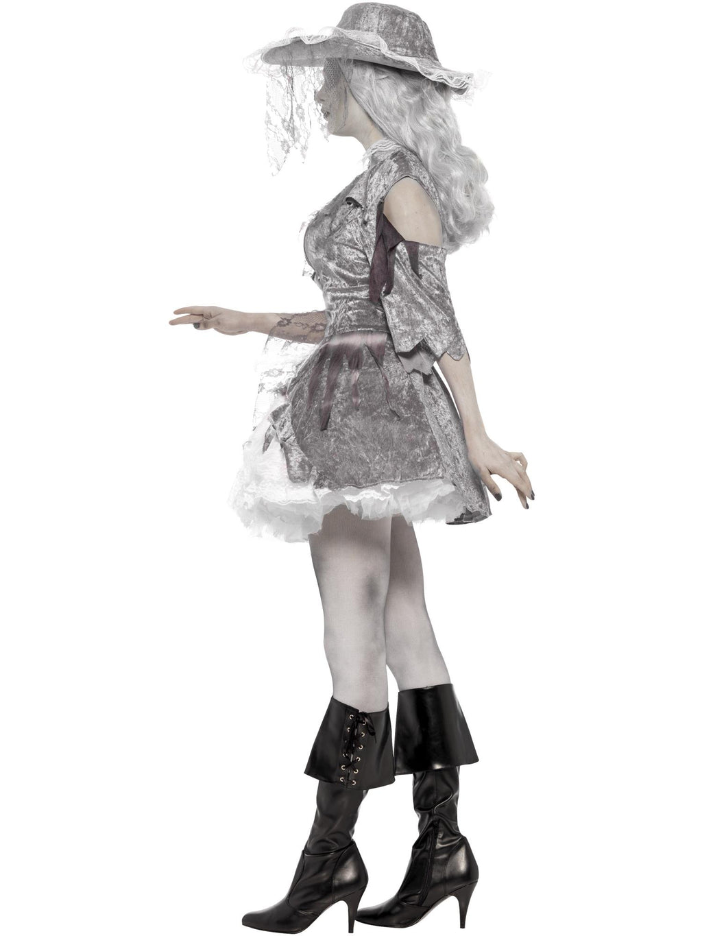 Deluxe Ghost Ship Pirate Treasure Costume, Grey 3