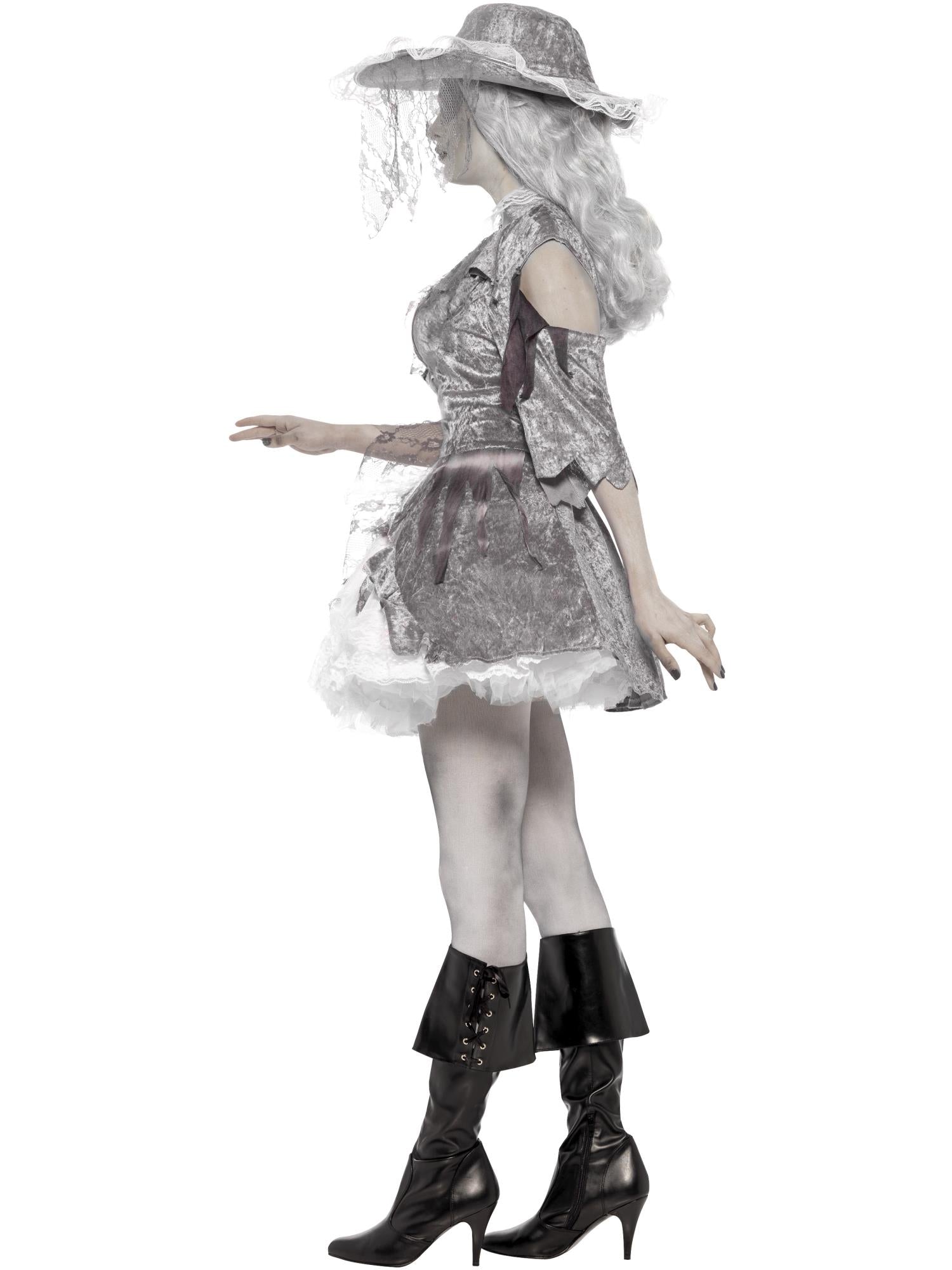 Deluxe Ghost Ship Pirate Treasure Costume, Grey 3