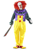 Classic Horror Clown Costume, Multi-Coloured 1