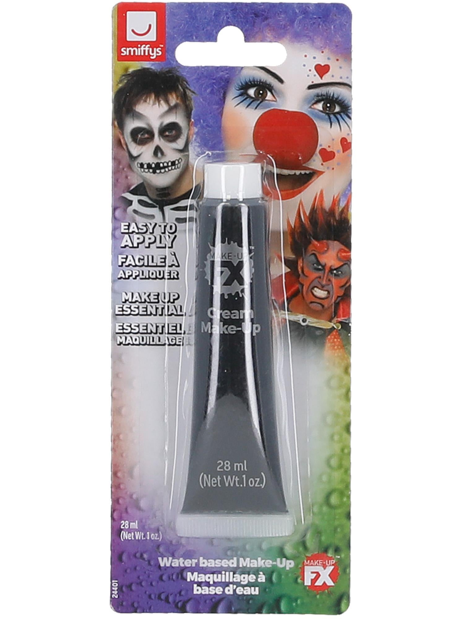 Smiffys Make-Up FX, Aqua Cream Make-Up, Black 2
