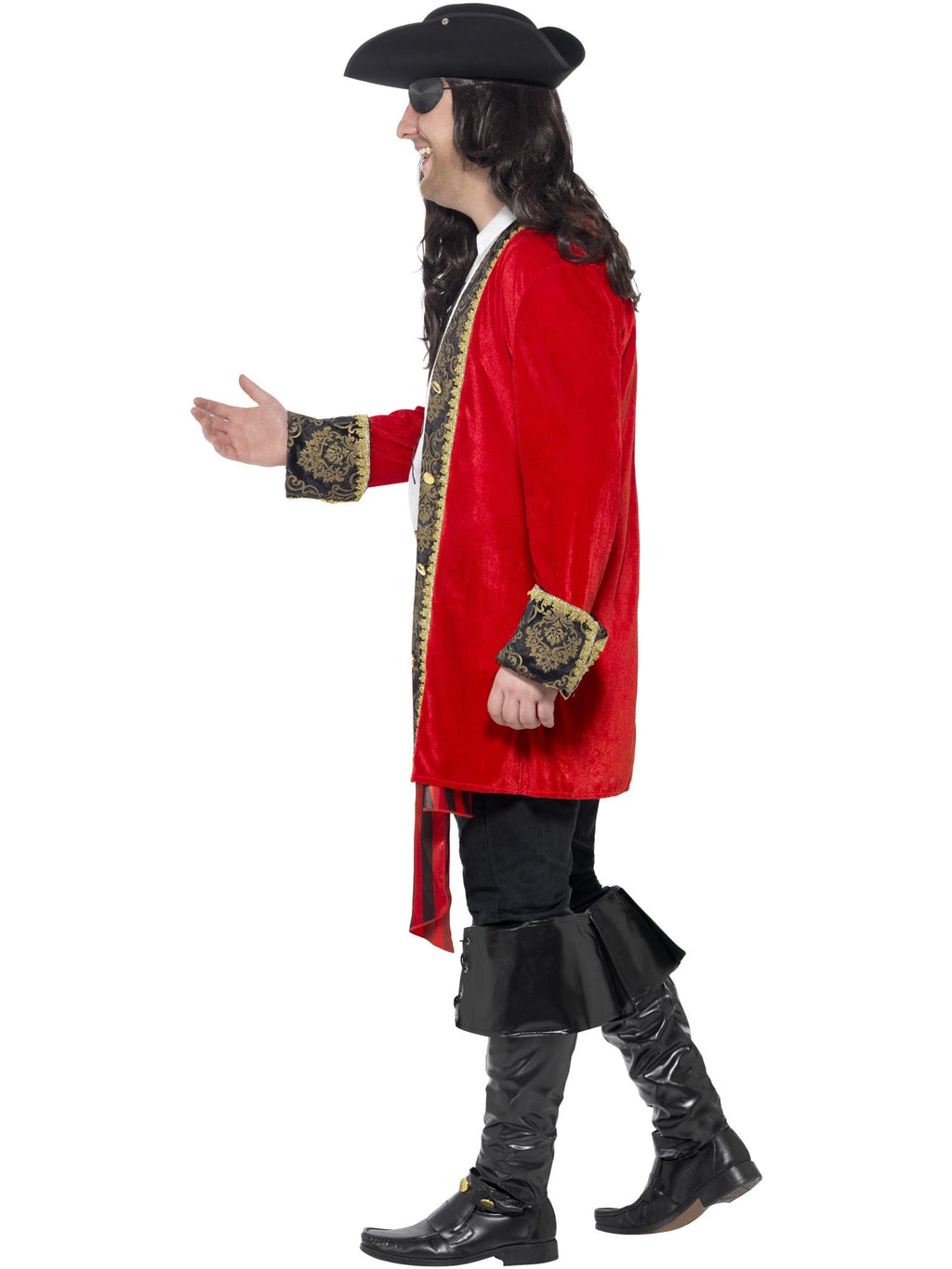 Curves Pirate Captain Costume, Red 3