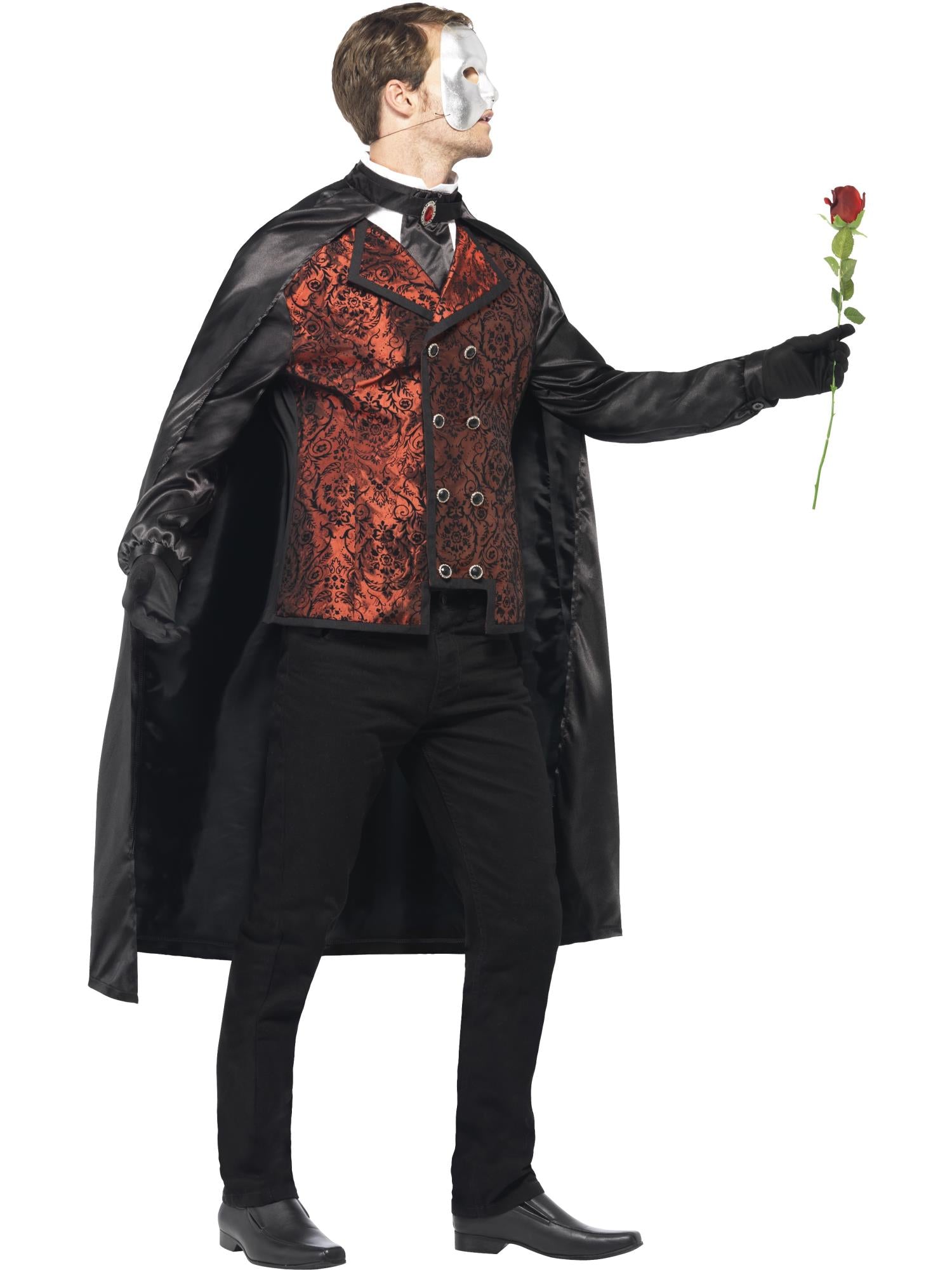 Dark Opera Masquerade Costume, Black 3