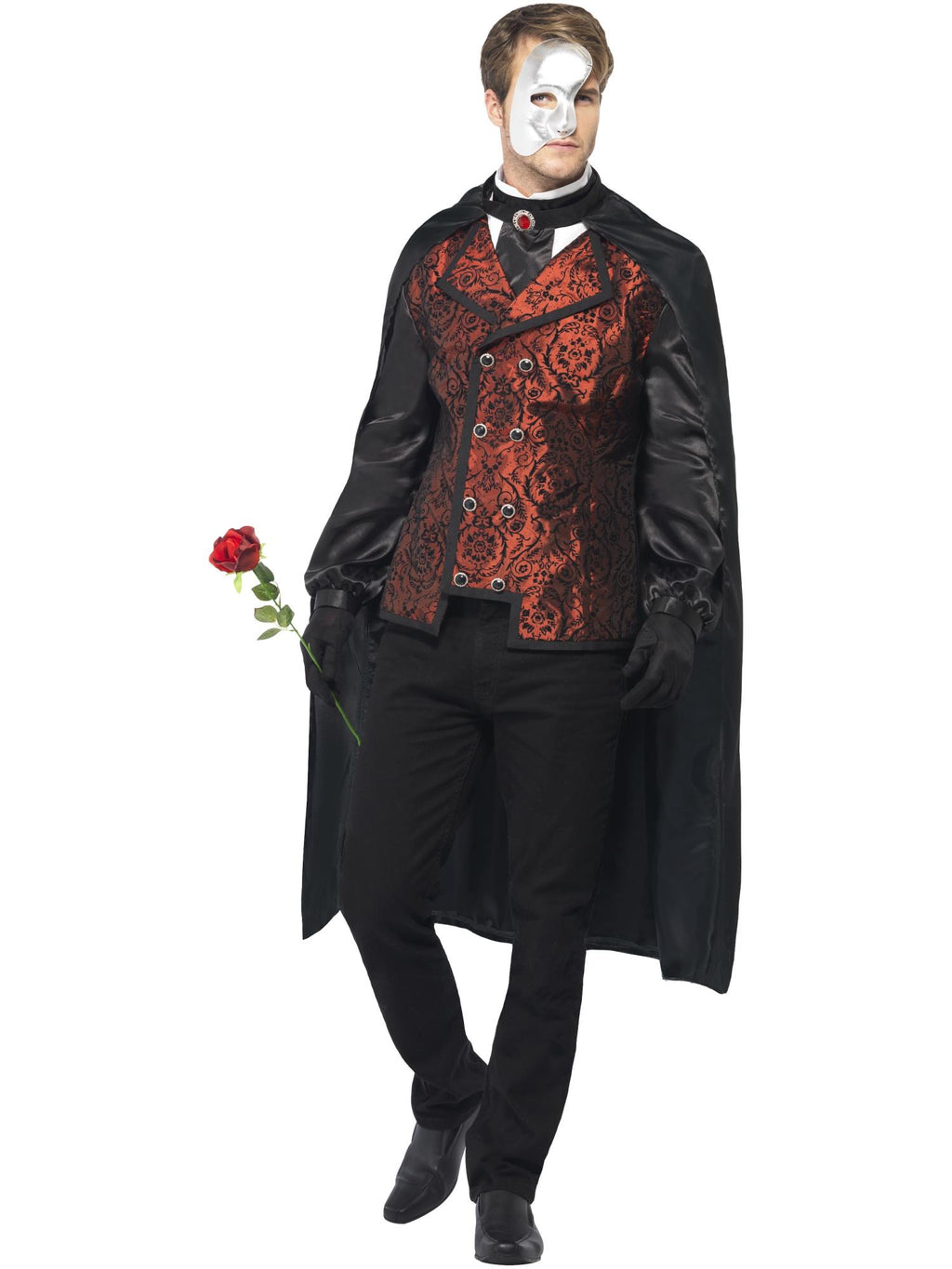 Dark Opera Masquerade Costume, Black 1
