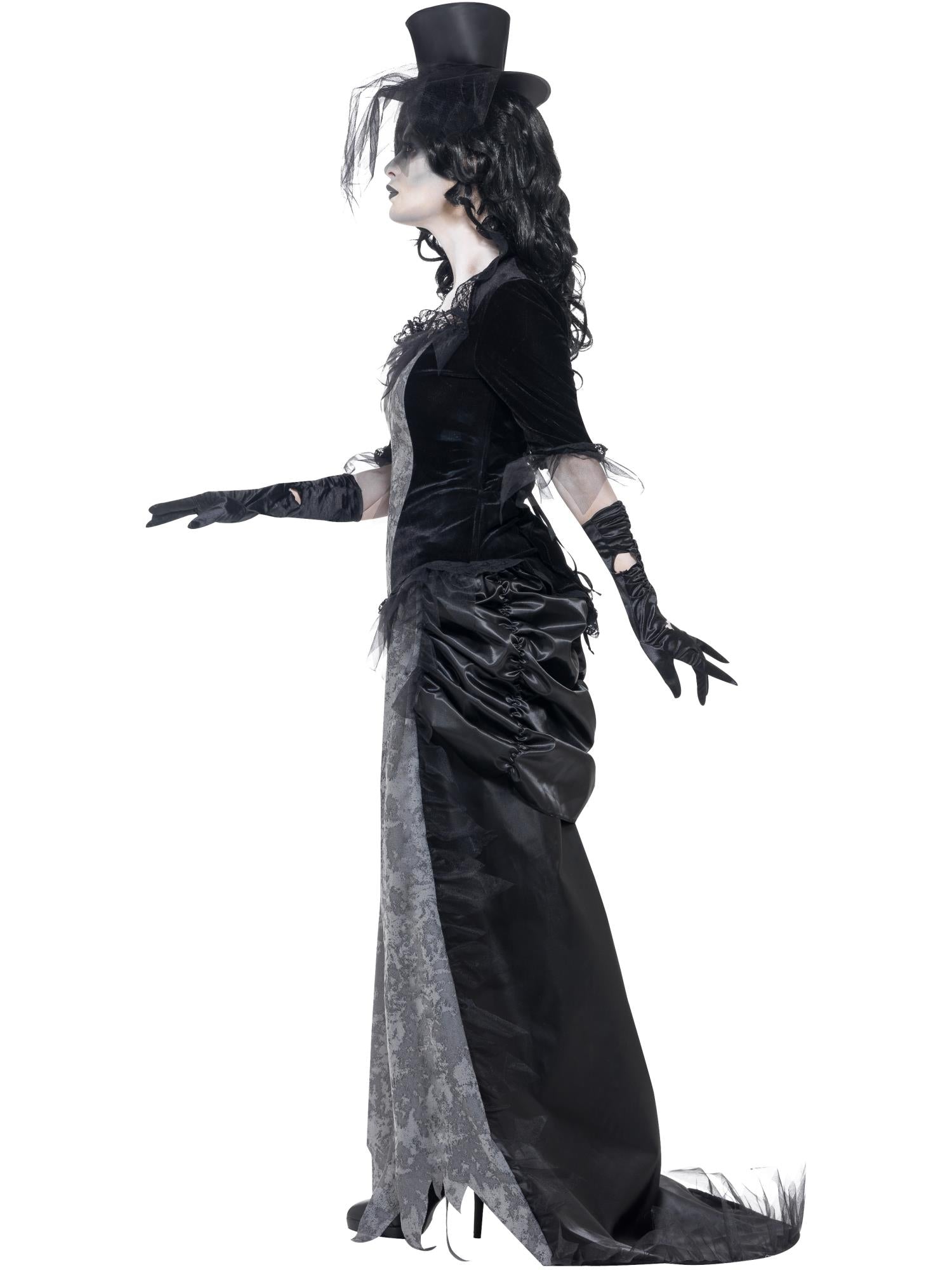 Ghost Town Black Widow Costume, Grey 3