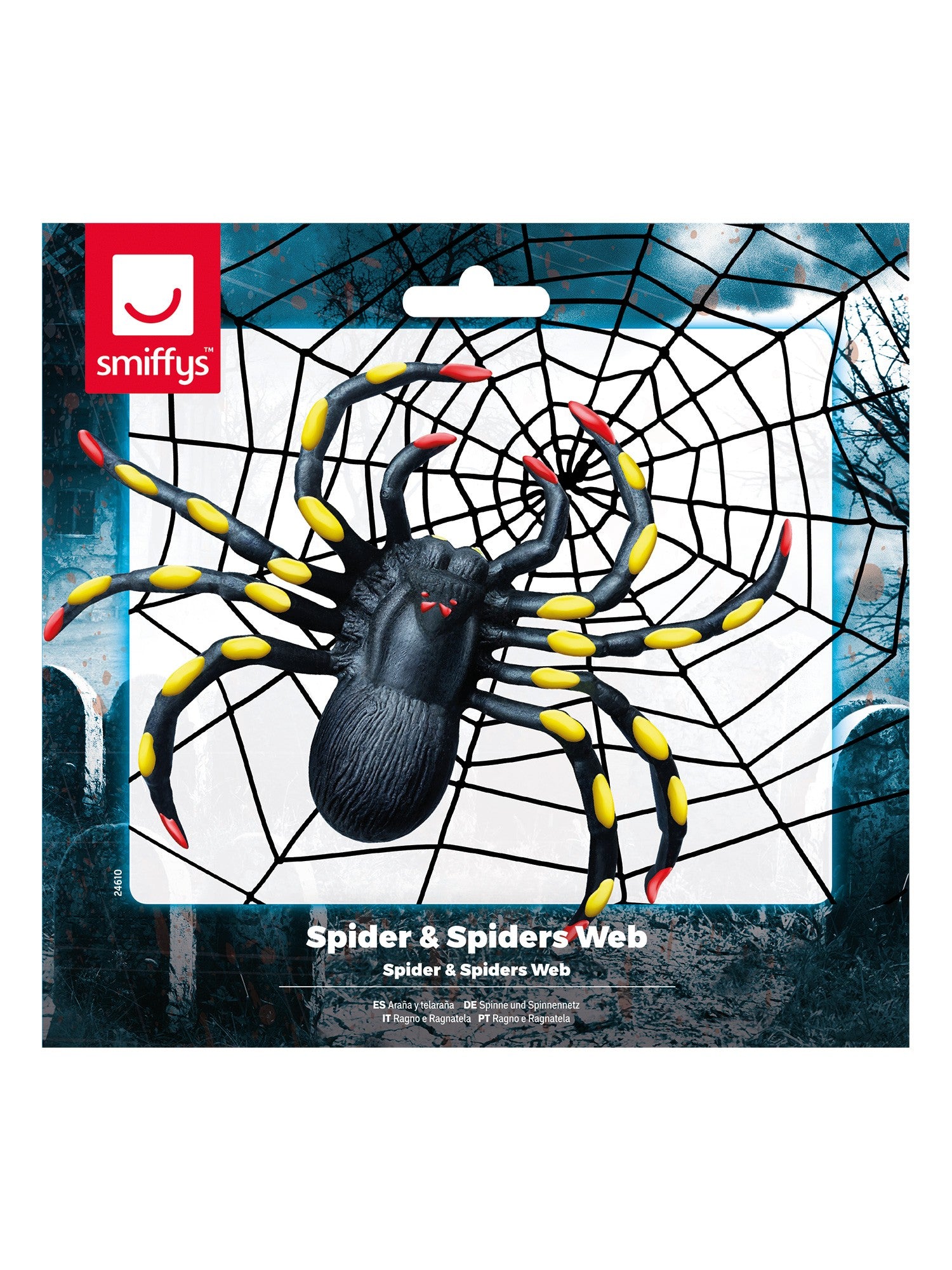 Spider & Spiders Web, Black 2