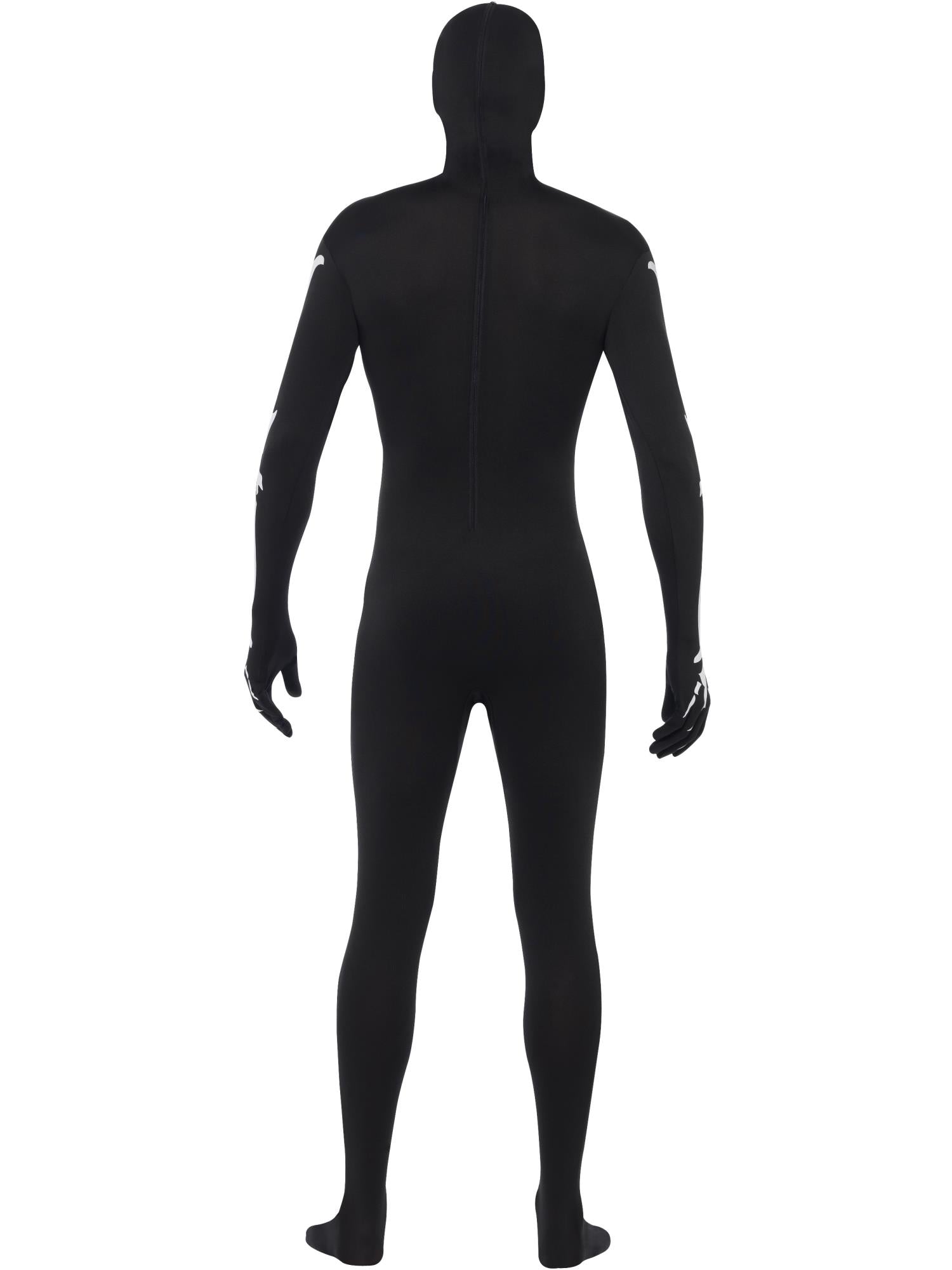 Skeleton Second Skin Costume, Black 2