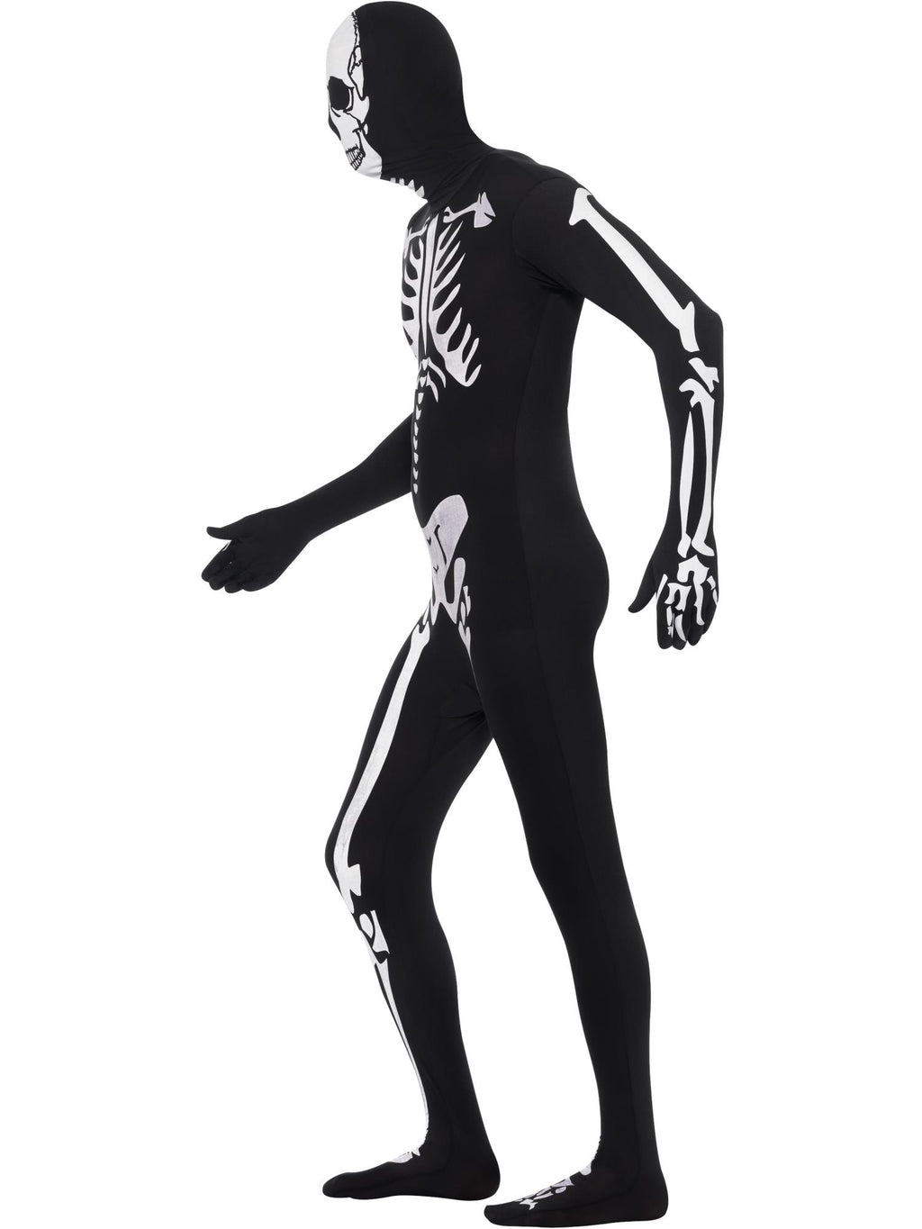 Skeleton Second Skin Costume, Black 3