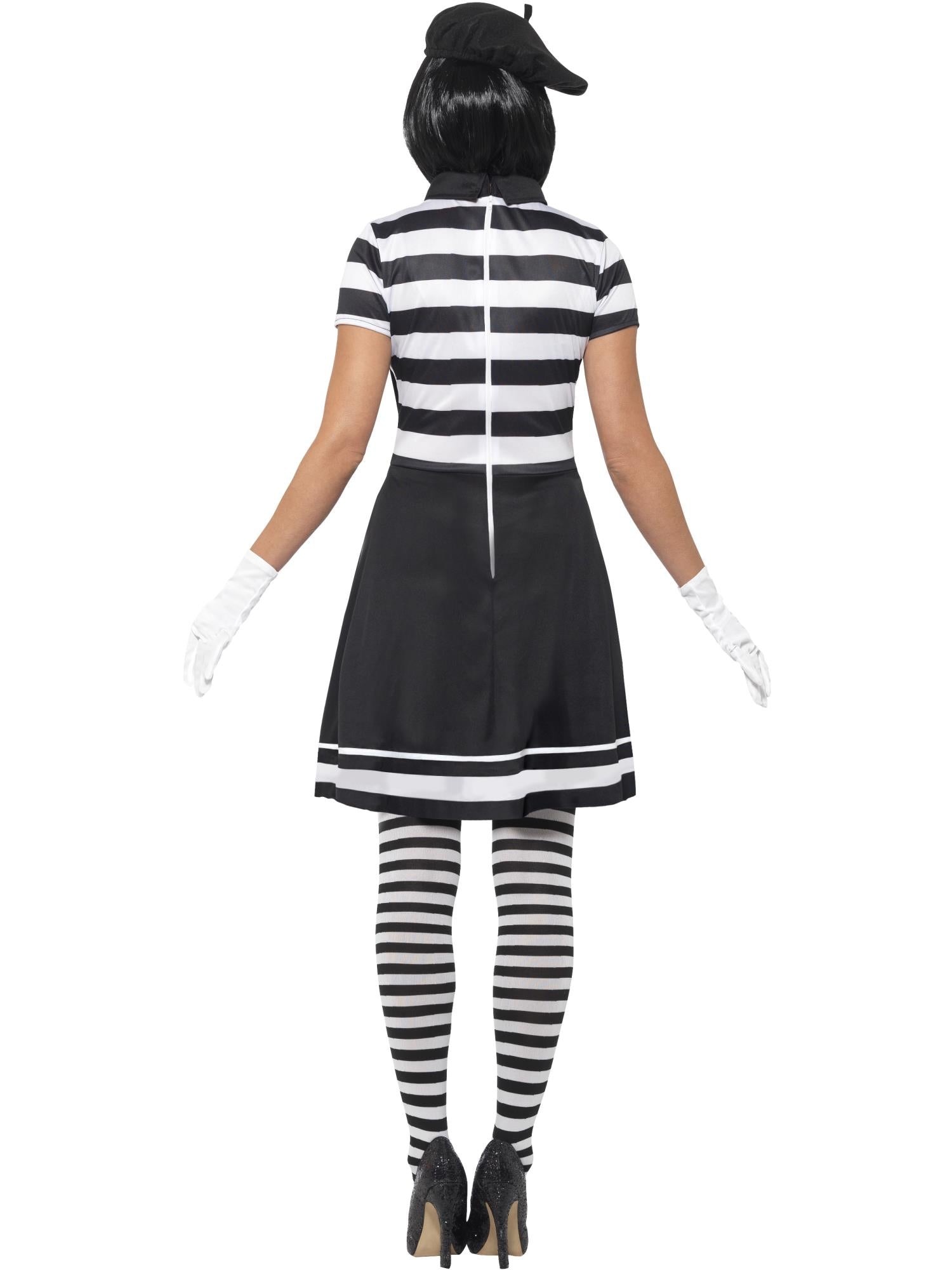 Lady Mime Artist Costume, Black 2