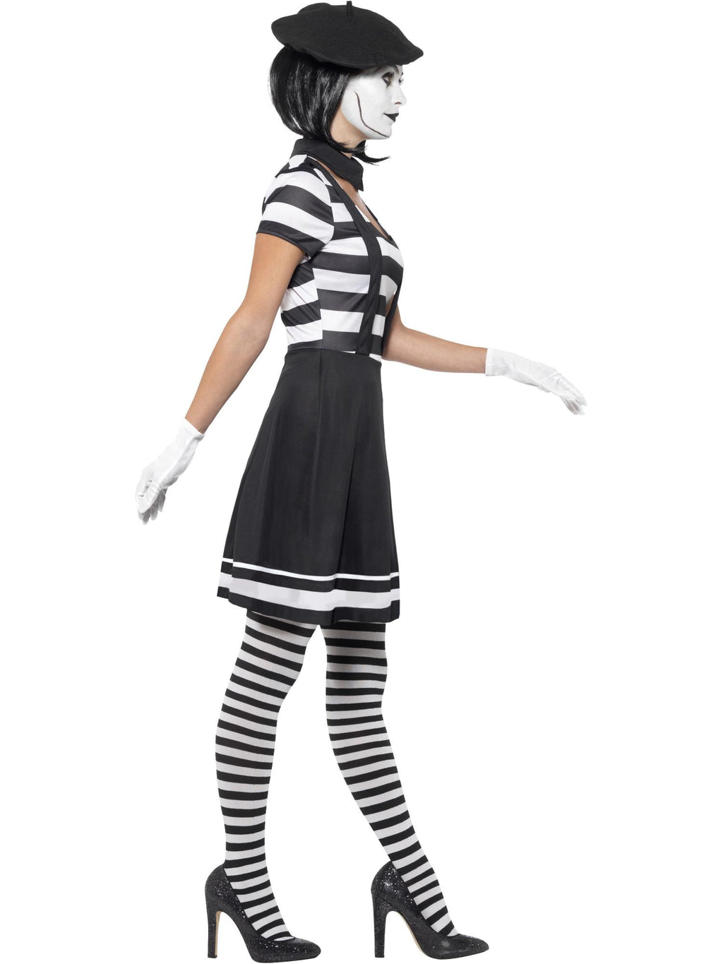 Lady Mime Artist Costume, Black 3