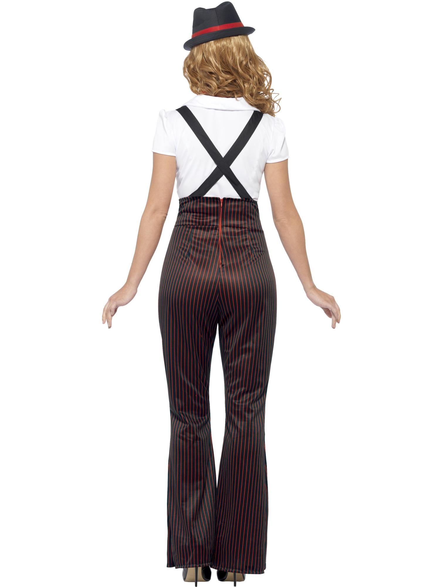 Glam Gangster Costume, Black & Red 2