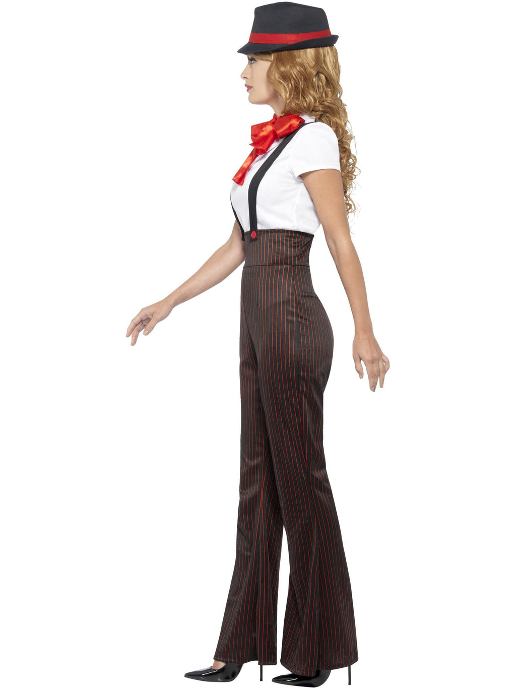 Glam Gangster Costume, Black & Red 3