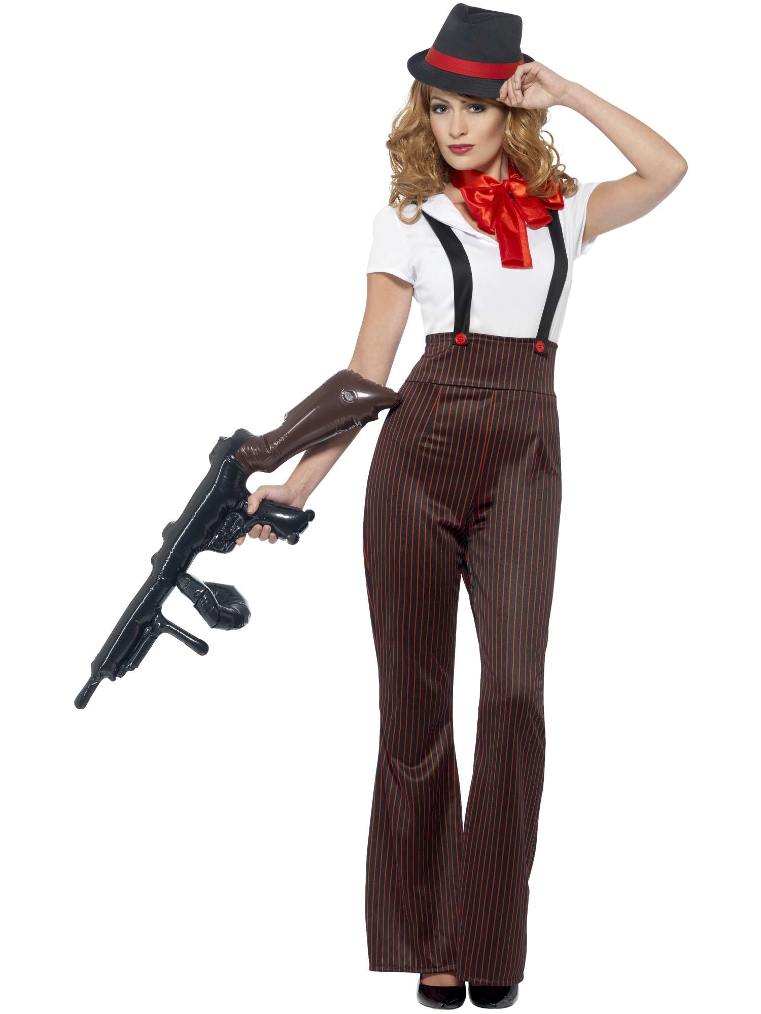 Glam Gangster Costume, Black & Red 1