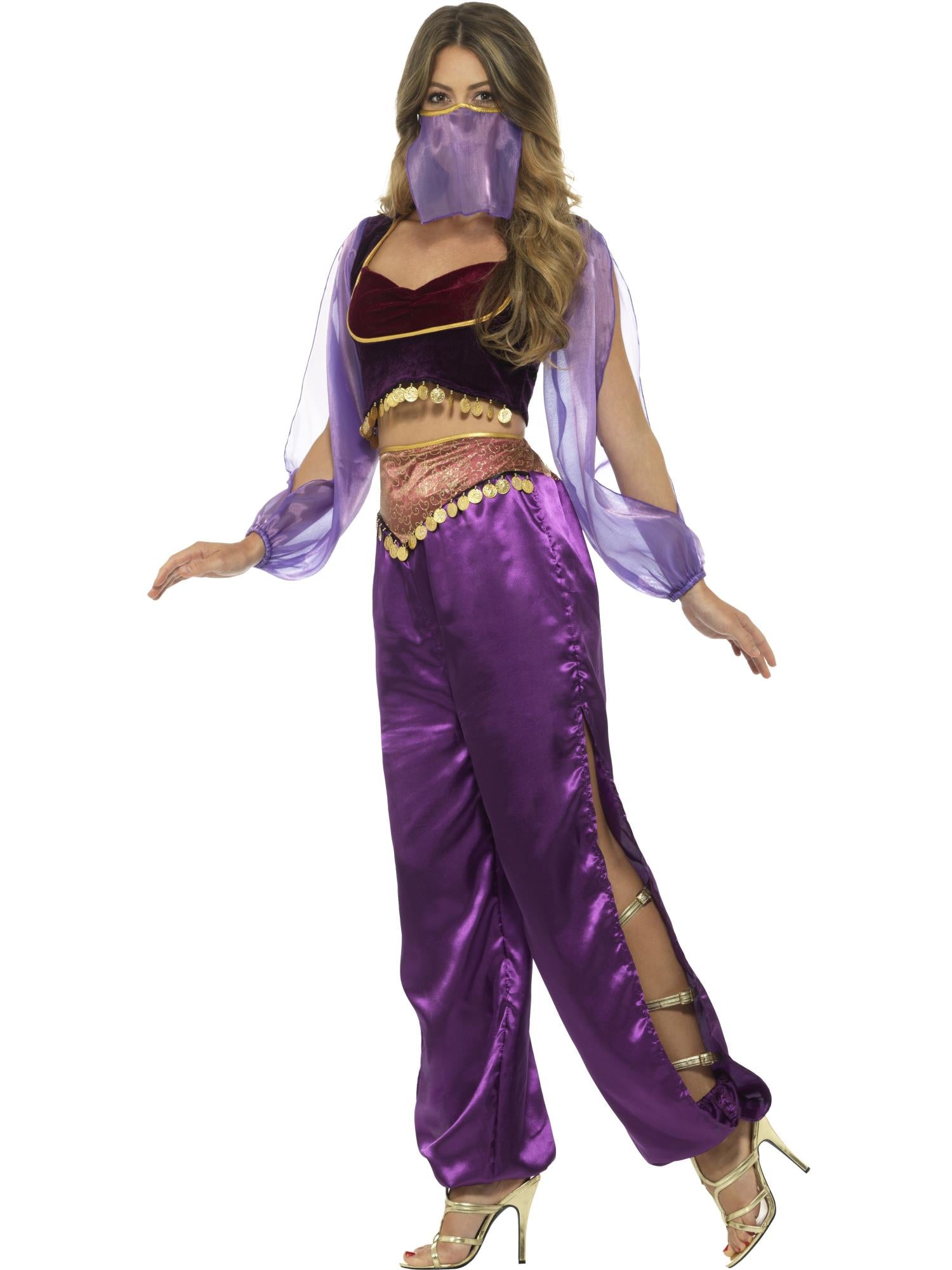 Arabian Princess Costume, Purple 3
