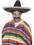 Sombrero Straw Hat, Black 1
