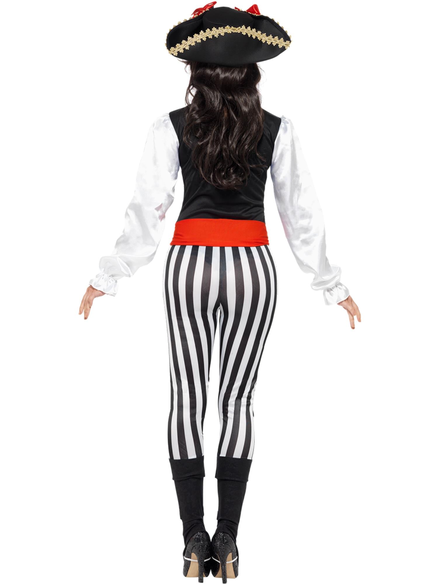 Pirate Lady Costume, with Top, Black 2