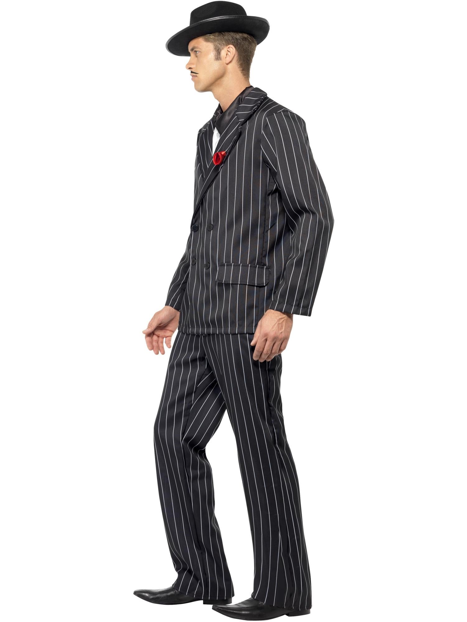 Zoot Suit Costume, Male, Black 3