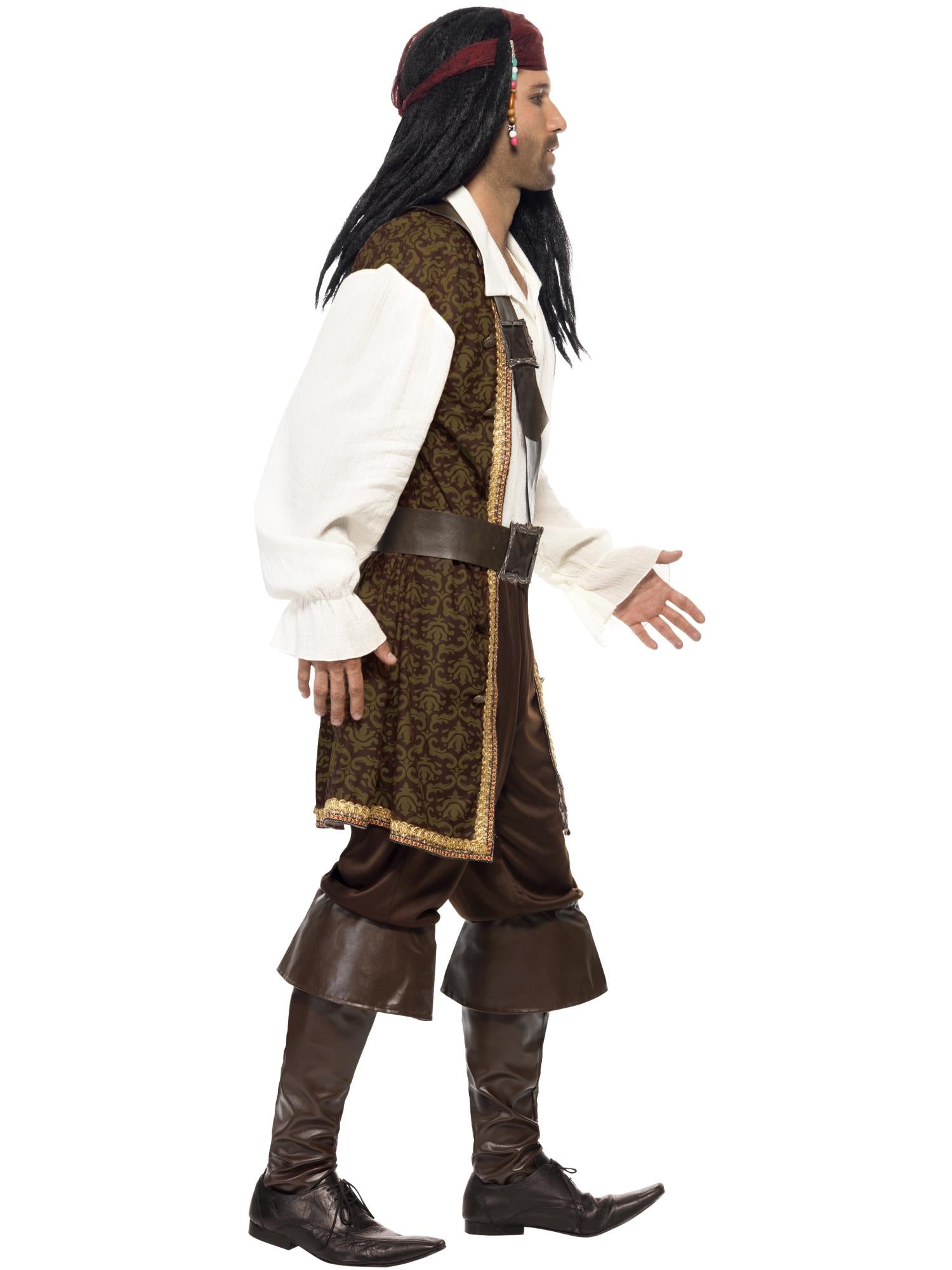 High Seas Pirate Costume, Brown 3