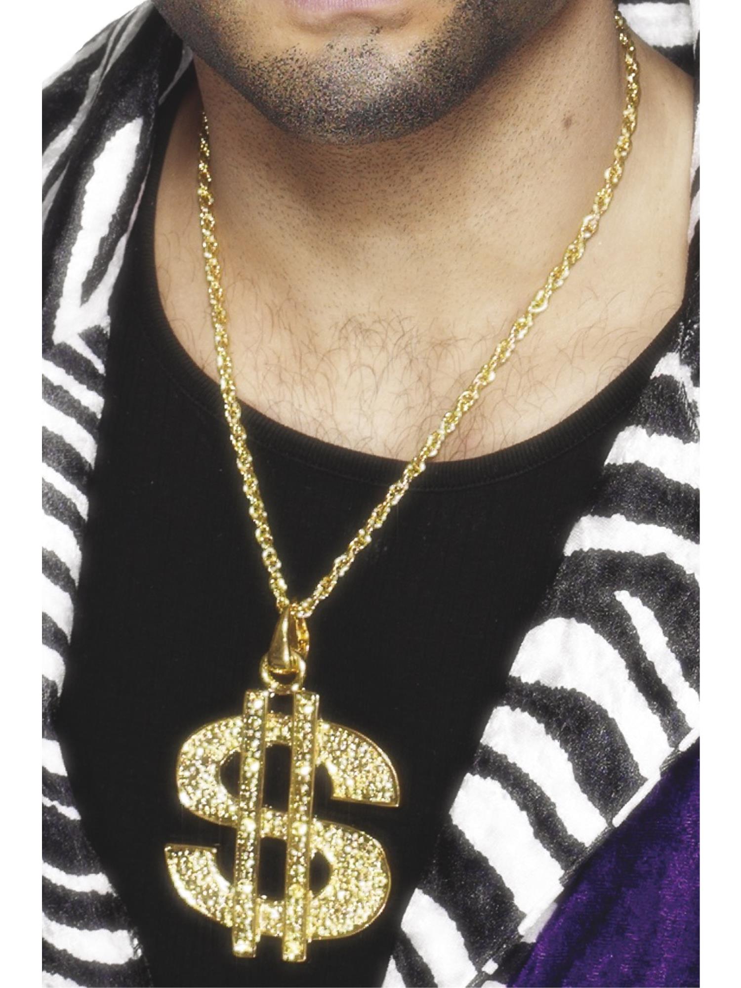 Dollar Sign Medallion, Gold 1