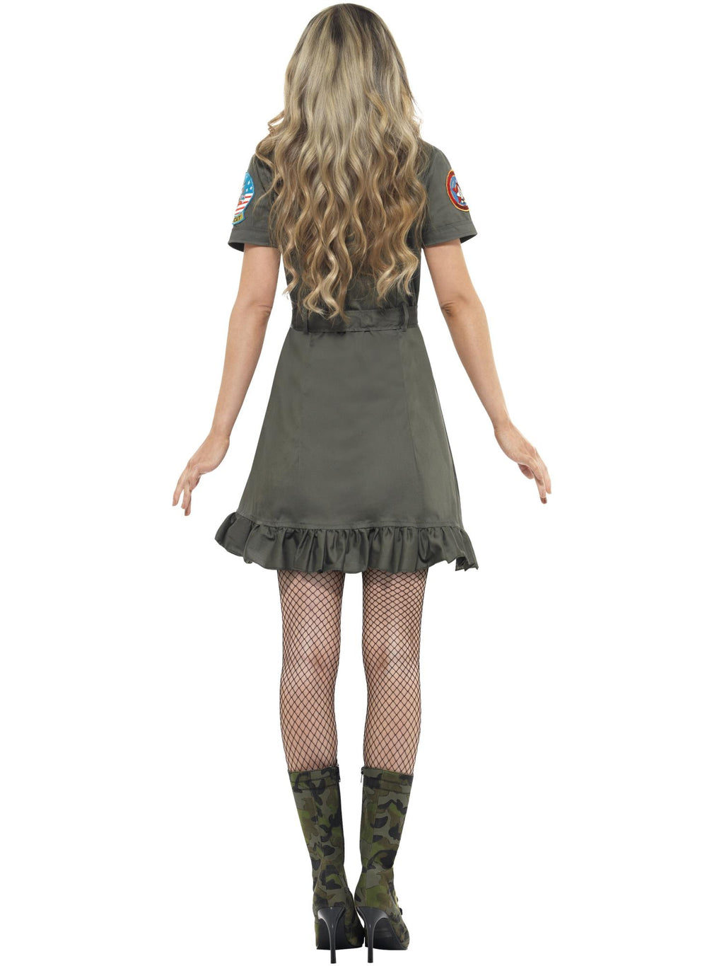 Top Gun Deluxe Ladies Costume, Green 2