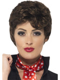 Grease Rizzo Wig, Brown 1