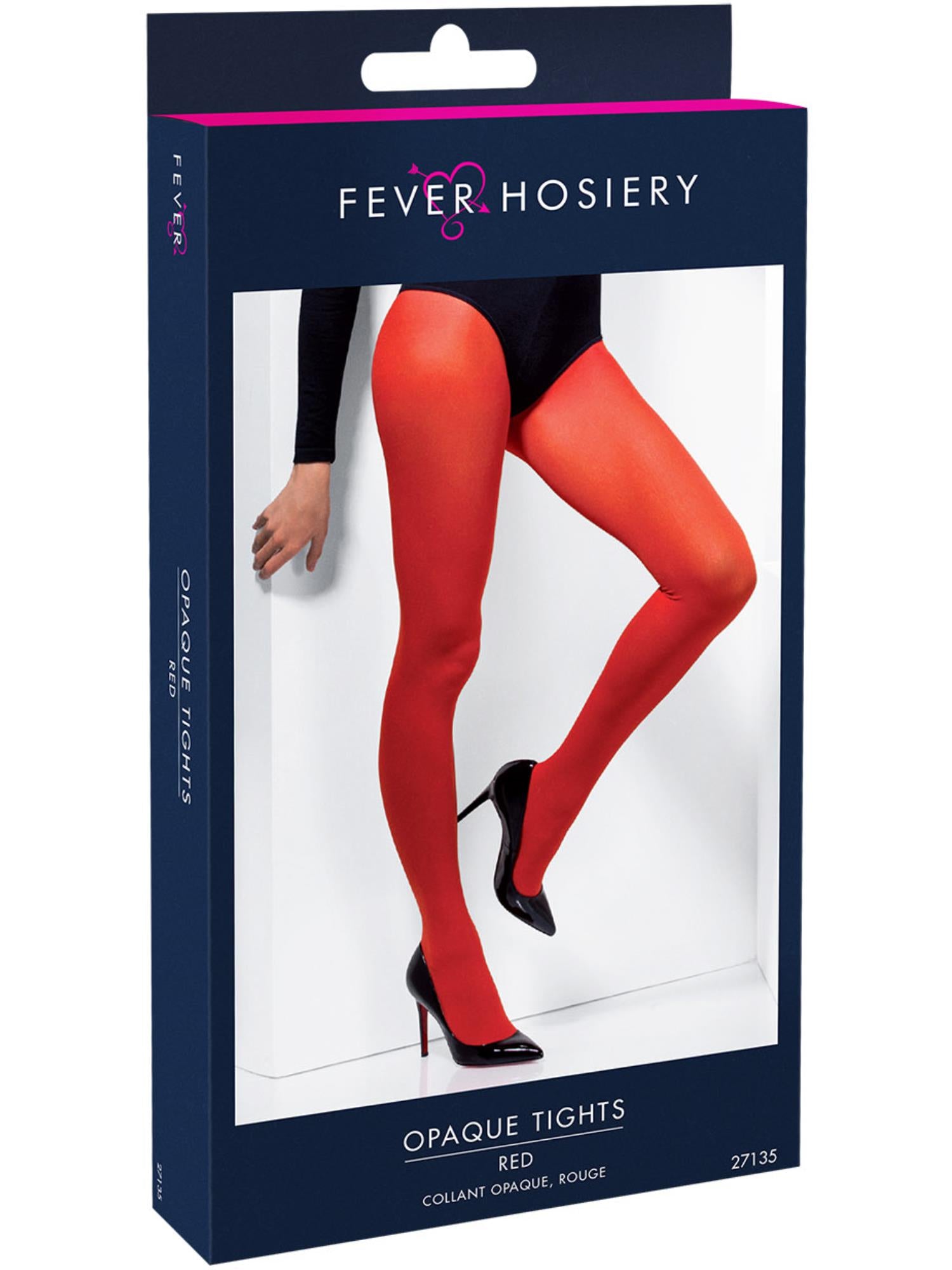 Opaque Tights, Red 2