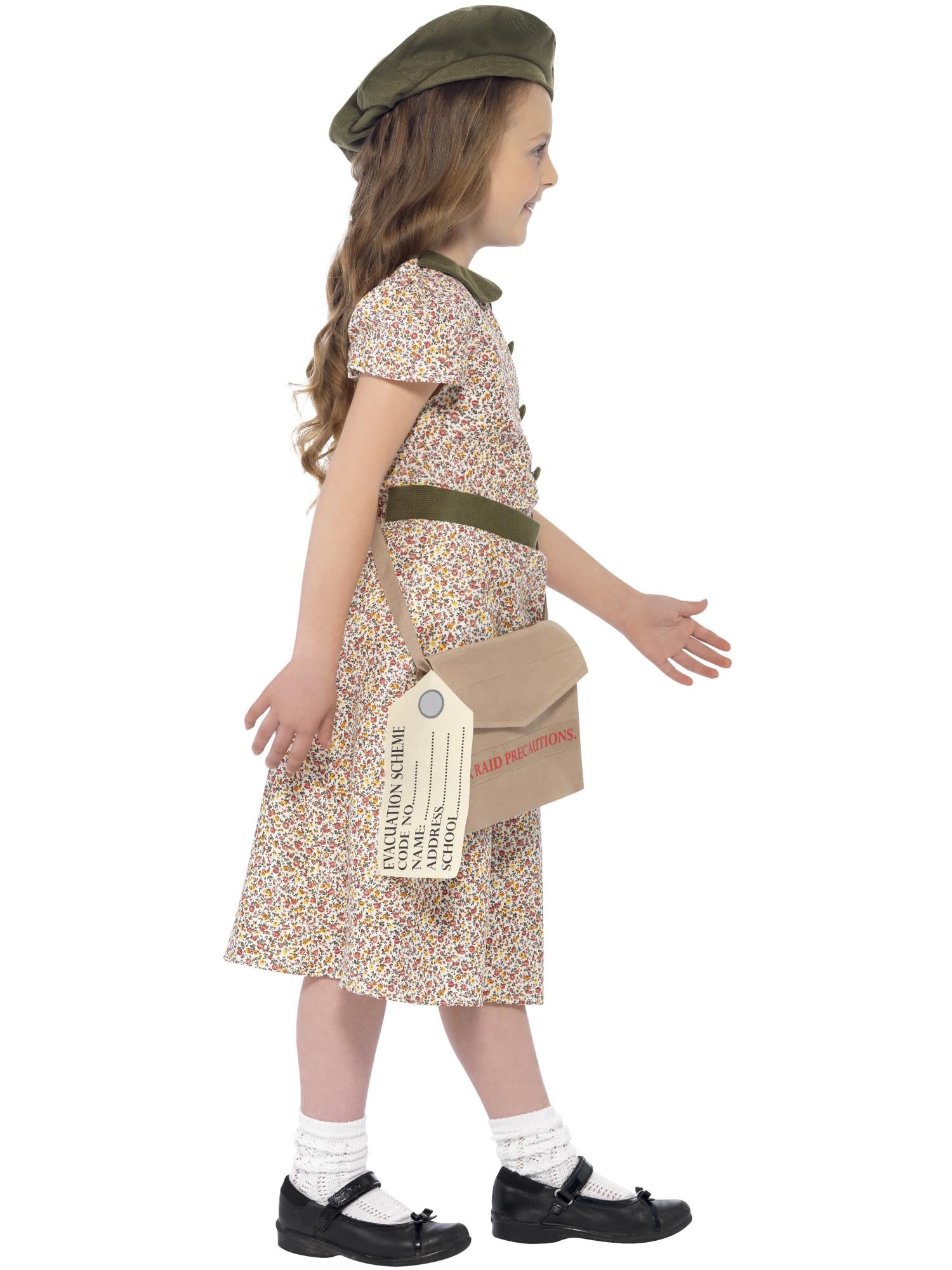 Evacuee Girl Costume, Patterned 3