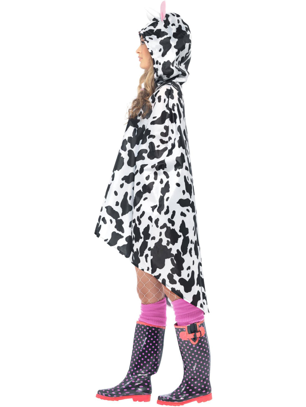 Cow Party Poncho, Black & White 3