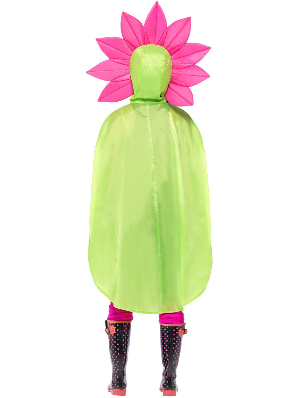 Flower Party Poncho, Green 2