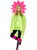 Flower Party Poncho, Green 1