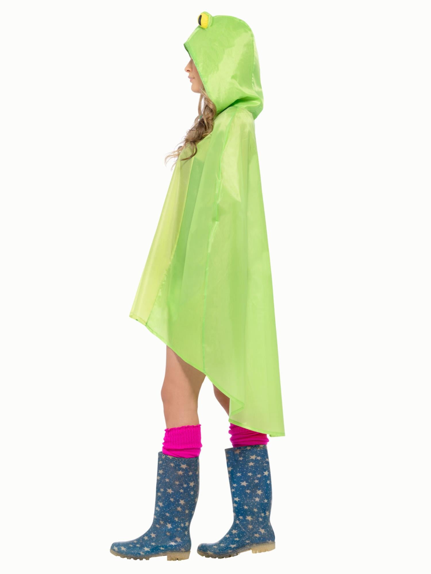 Frog Party Poncho, Green 3