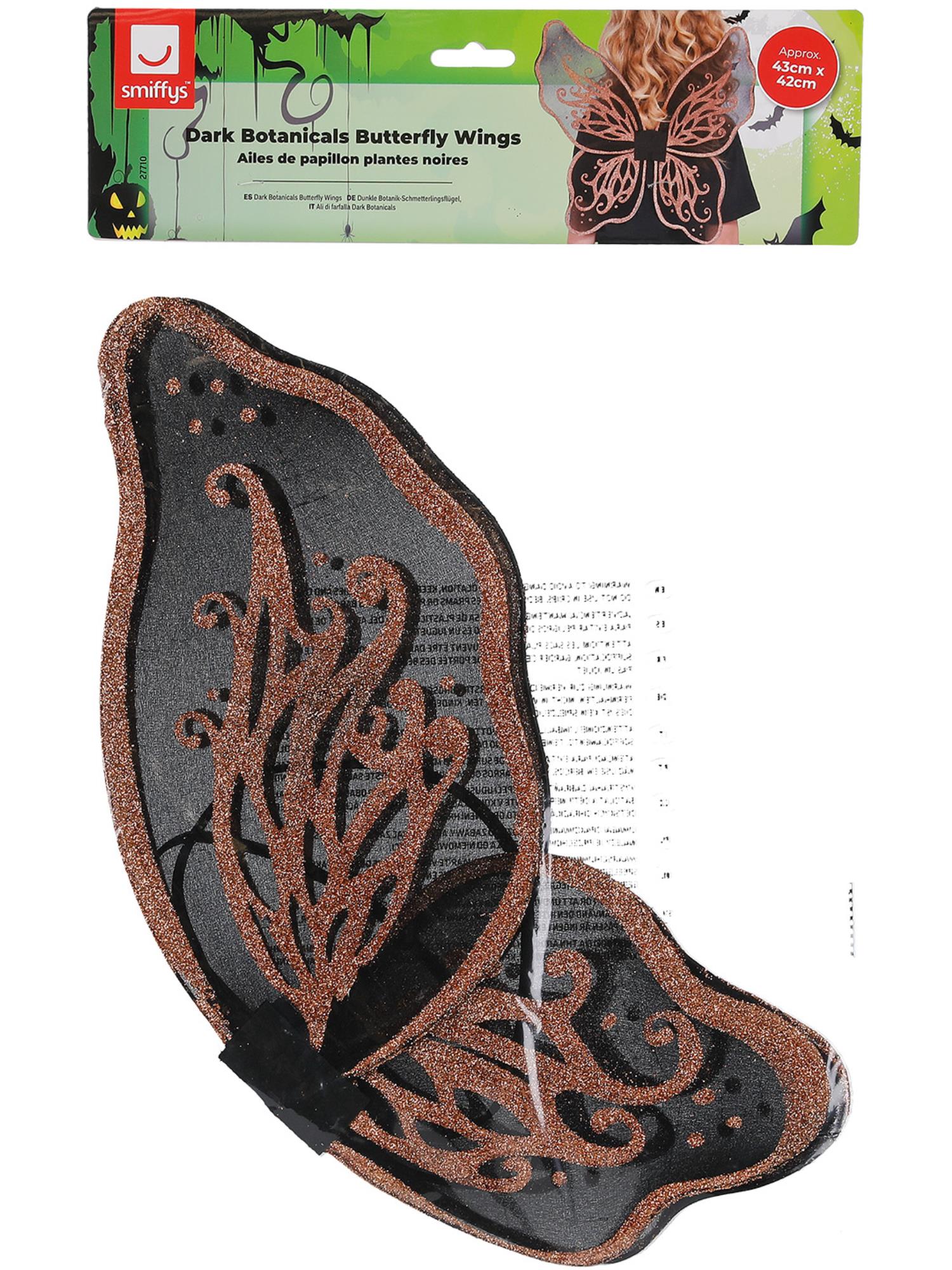 Dark Botanicals Butterfly Wings, 43cm/17in, Gold, 2