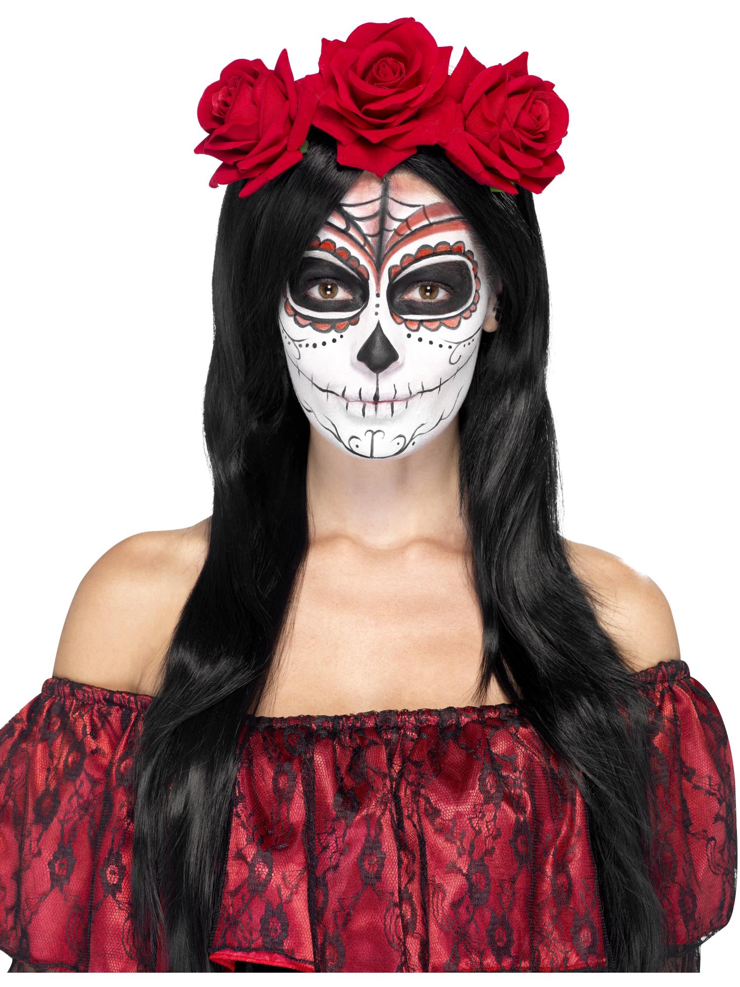 Day of the Dead Headband, Red 1