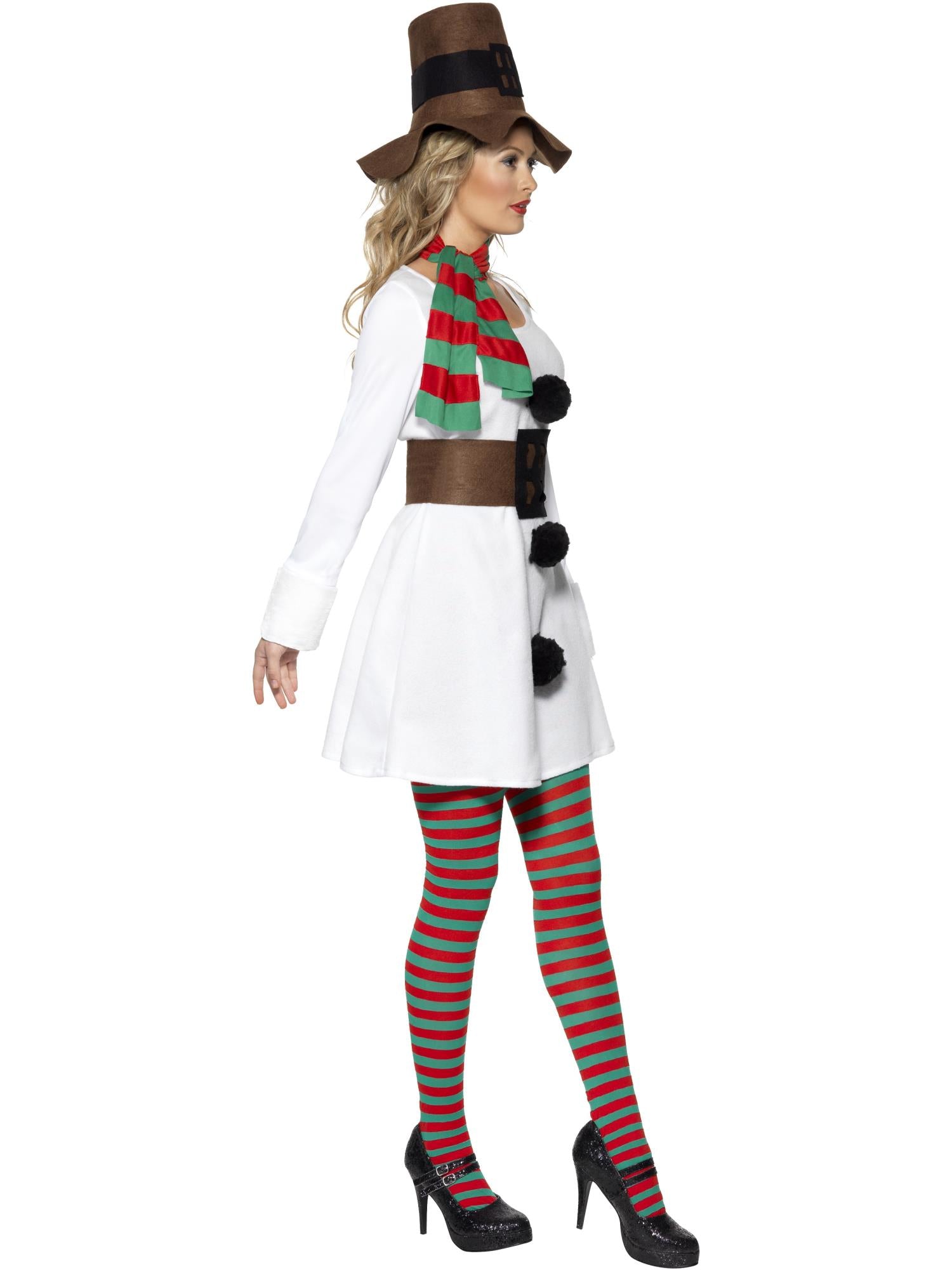 Miss Snowman Costume, White 3