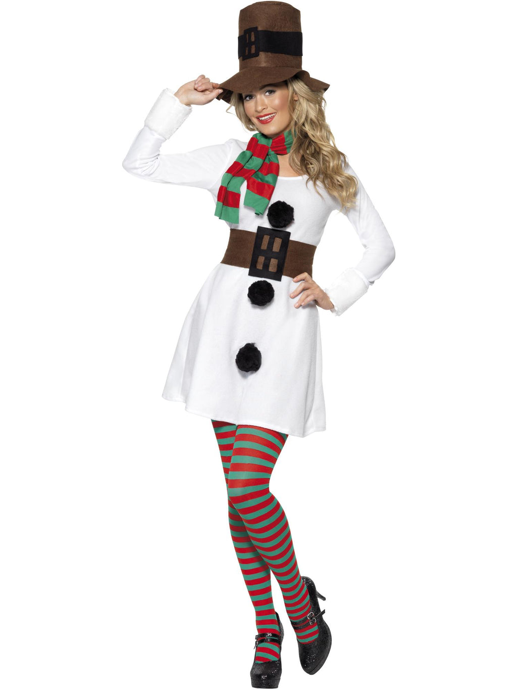 Miss Snowman Costume, White 1