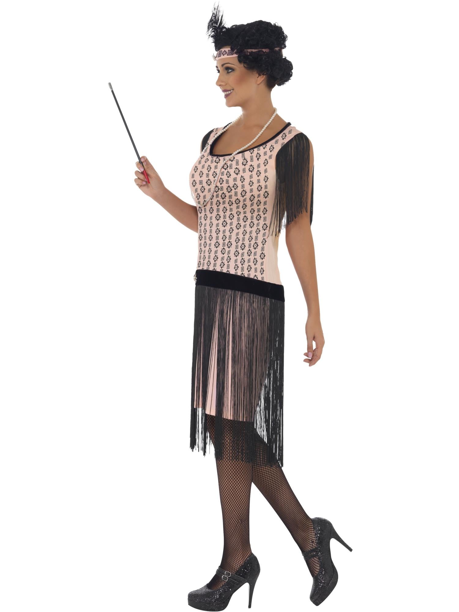 20s Coco Flapper Costume, Pink 3