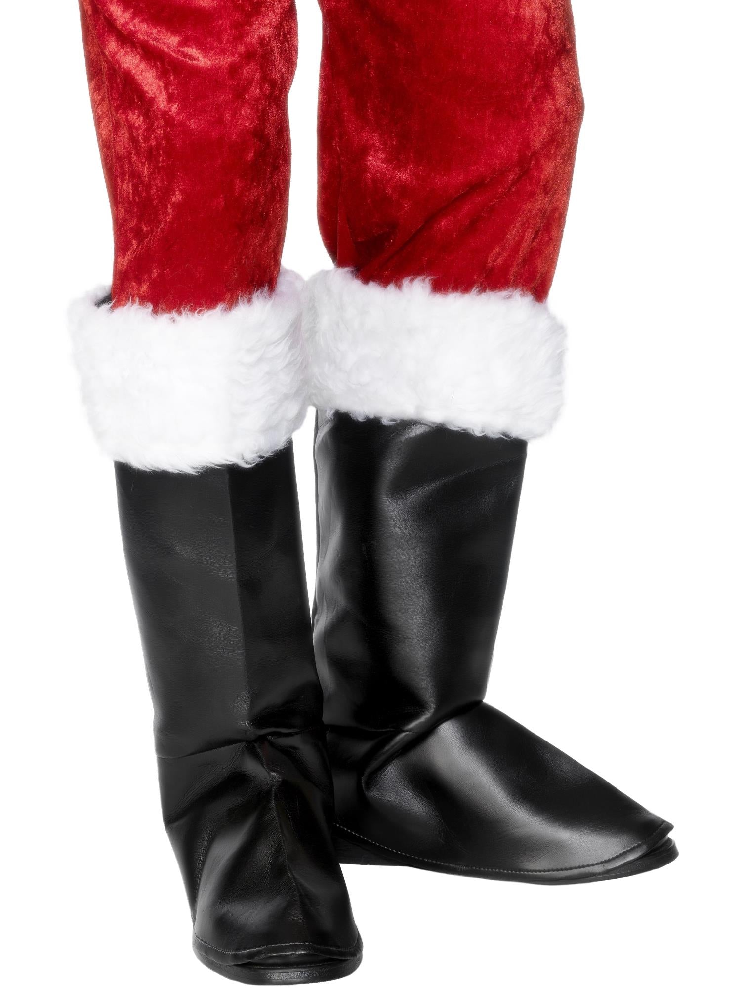 Santa Boot Covers, Black 1