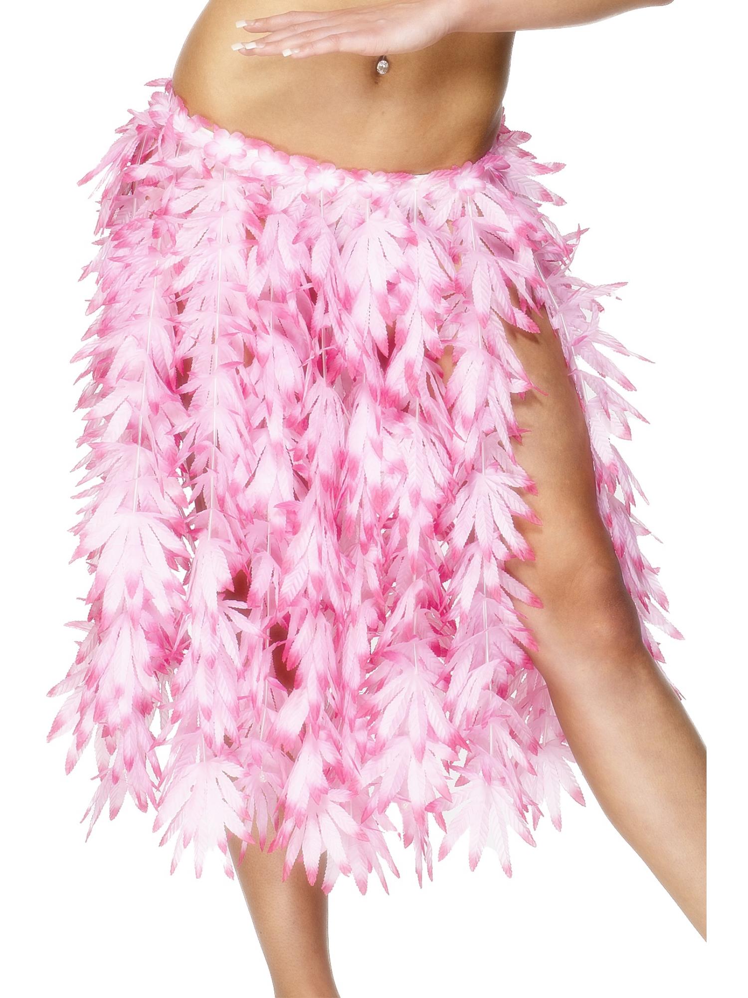 Hawaiian Hula Skirt, Pink 1