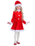 Mini Miss Santa Costume, Red 1
