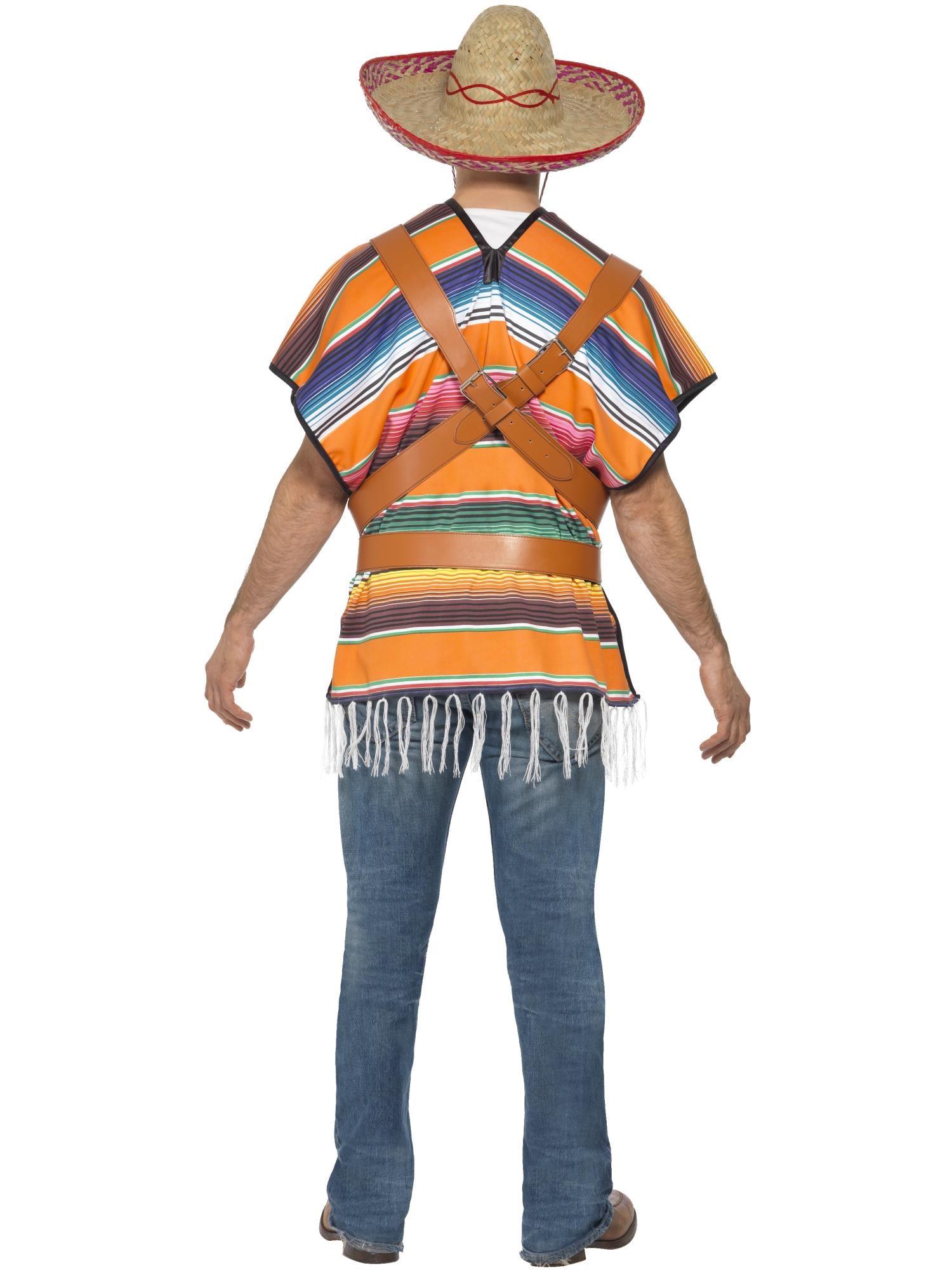 Tequila Shooter Guy Costume, Orange & Green 2