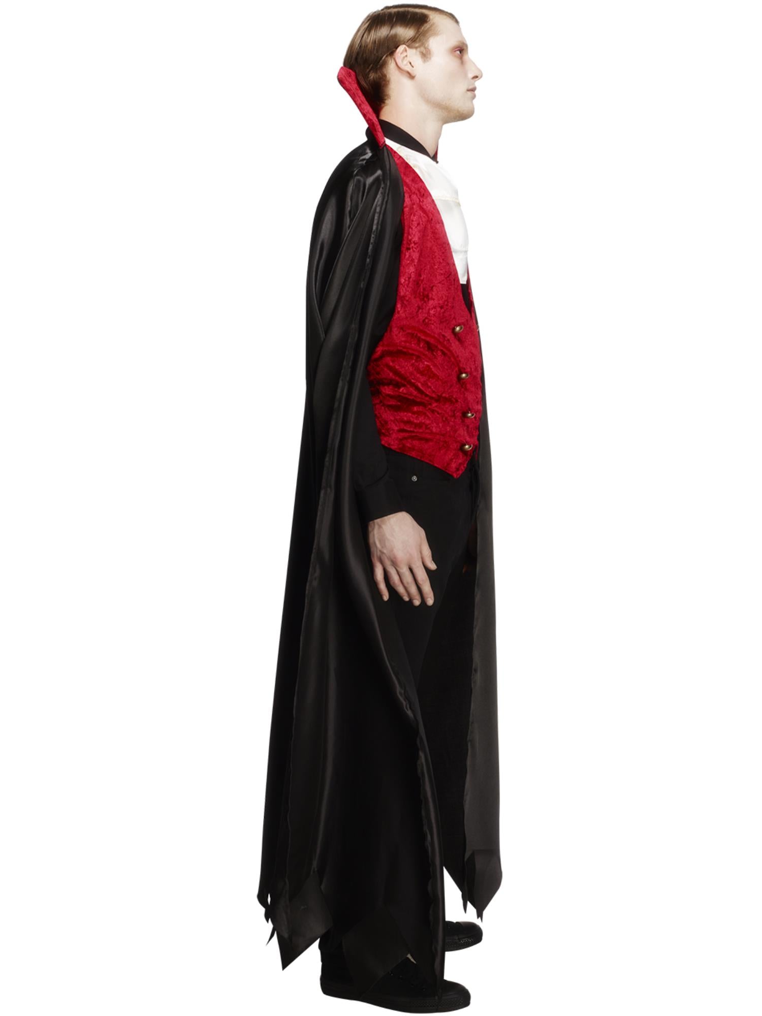 Fever Vampire Costume, Black & Red 2