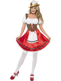 Bavarian Wench Costume, White & Red 1