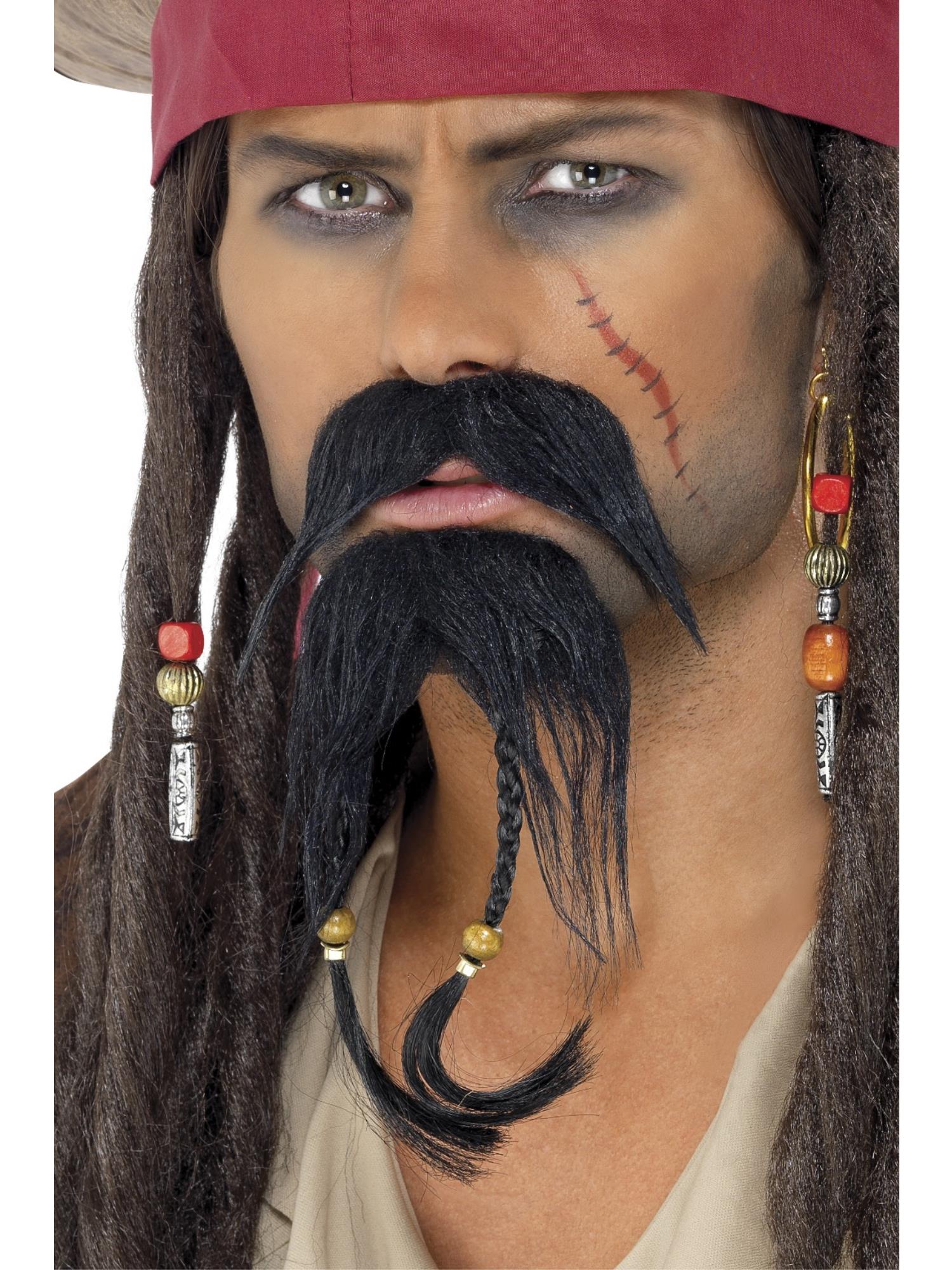 Pirate Facial Hair Set, Black 1