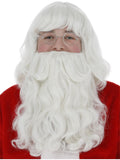Santa Wig and Beard Set, White 1