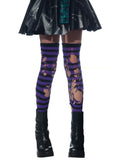 Purple Striped Tights 1