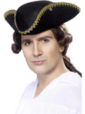 Dick Turpin Tricorn Hat, Black 1