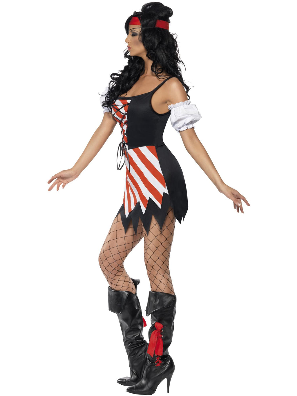 Pirate Costume, Red & White 3